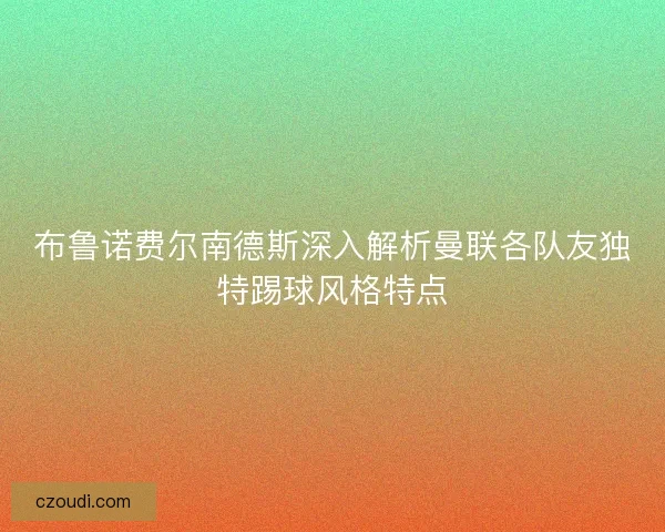 布鲁诺费尔南德斯深入解析曼联各队友独特踢球风格特点